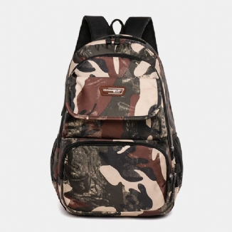 Männer Große Kapazität Camouflage Wasserdichte Schüler Schultasche 15.6 Zoll Laptoptasche Reise Outdoor Rucksack