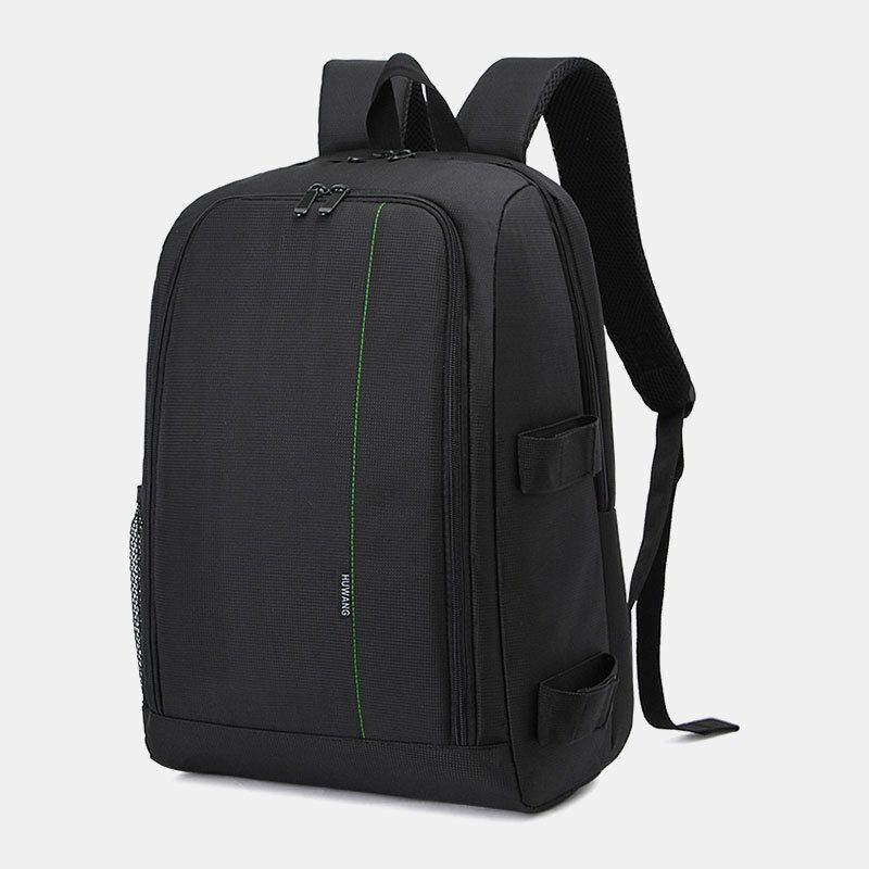 Männer Nylon Wasserdicht Einfarbig Große Kapazität Kameraausrüstung Laptop Kameratasche Rucksack