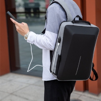 Männer Oxford-stoff Große Kapazität Wasserdichte Usb-lade 16-zoll-laptoptasche Anti-diebstahl-business-outdoor-handtaschen-rucksack