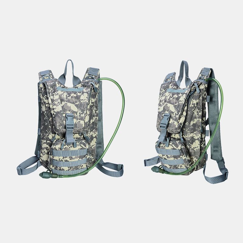 Männer Oxford-tuch Tactical Camouflage Outdoor Reiten Klettern Sport Water Bottle Pocket Rucksack