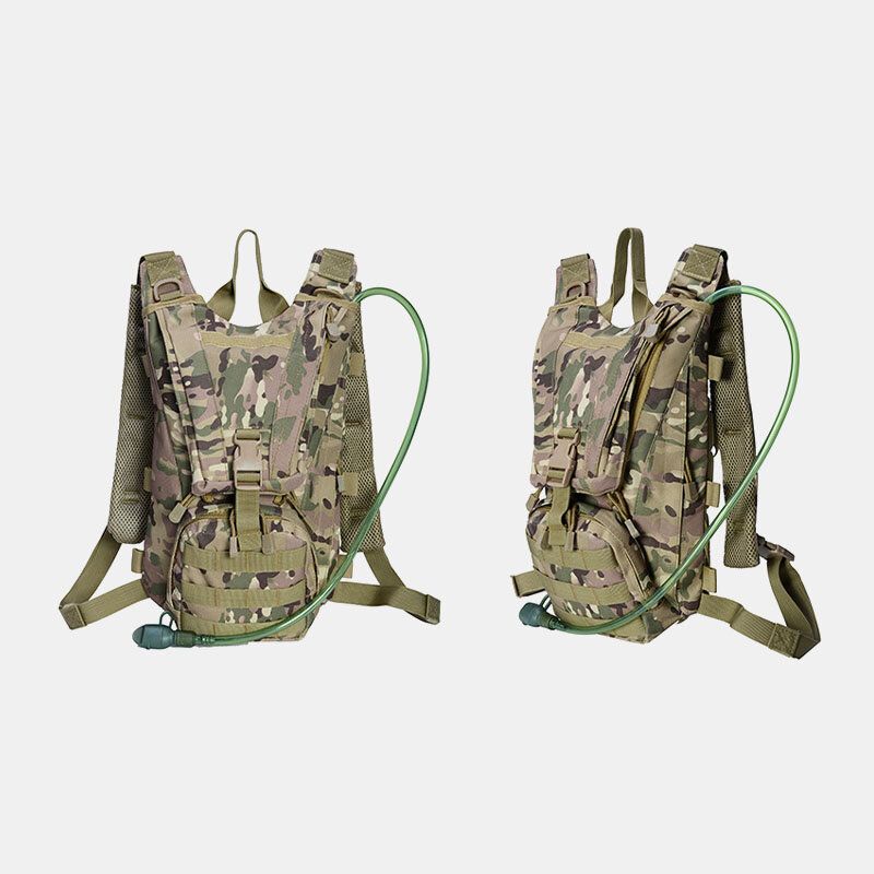 Männer Oxford-tuch Tactical Camouflage Outdoor Reiten Klettern Sport Water Bottle Pocket Rucksack