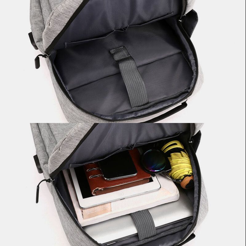 Männer Oxford Usb-aufladung Leichter 15.6-zoll-laptop-rucksack Mit Großer Kapazität