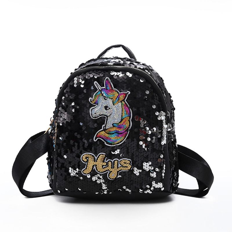 Pailletten 3d Einhorn Muster Rucksack Schule Einkaufstasche Rucksack Schulranzen