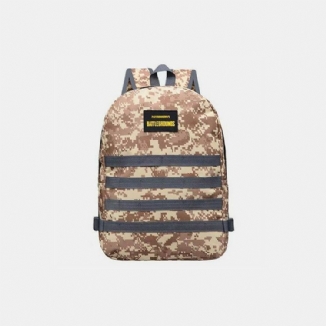 Unisex Camouflage Oxford Stoff Student Schultasche Mode Spiel Trend Rucksack