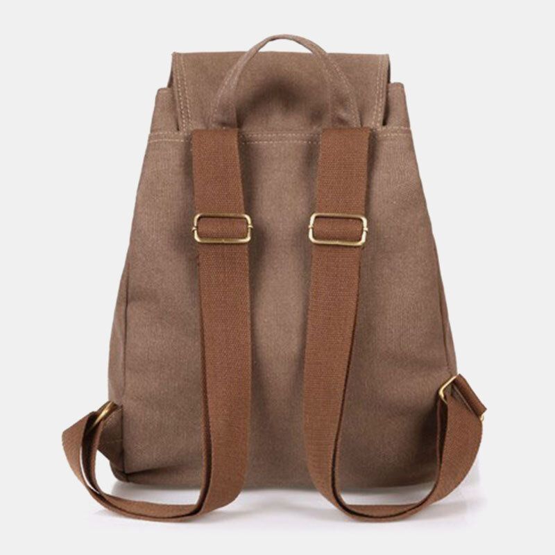 Unisex Canvas Kordelzug Große Kapazität Reise 15 Zoll Multi-tragetasche Rucksack Umhängetasche Handtasche