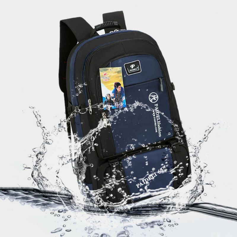 Unisex Nylon Super Große Kapazität Outdoor Sport 24 Zoll Bergsteigertasche Atmungsaktiver Wasserdichter Reiserucksack