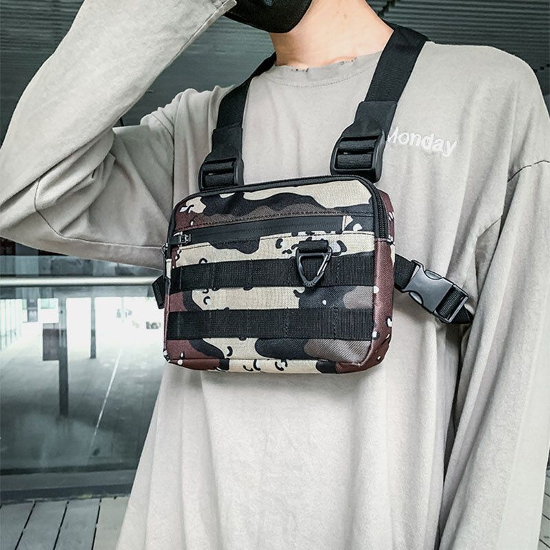 Unisex Oxford Cloth Camouflage Tactical Cool Tooling Weste Outdoor-rucksack Handytasche Paartasche