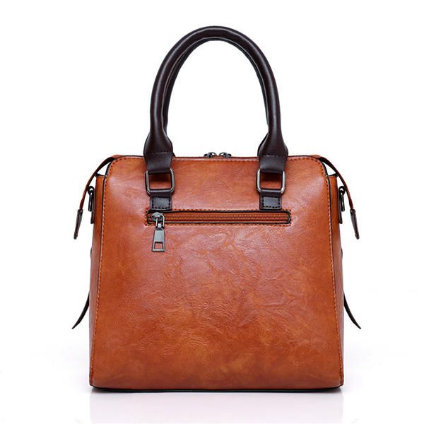 4 Stück Damen Kunstleder Handtasche Vintage Elegante Multifunktions Umhängetasche