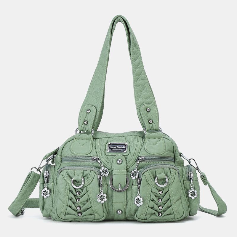 Angel Kiss Damen Pu-leder Multi-carry Einfarbig Mode Lässig Umhängetasche Umhängetasche Handtasche