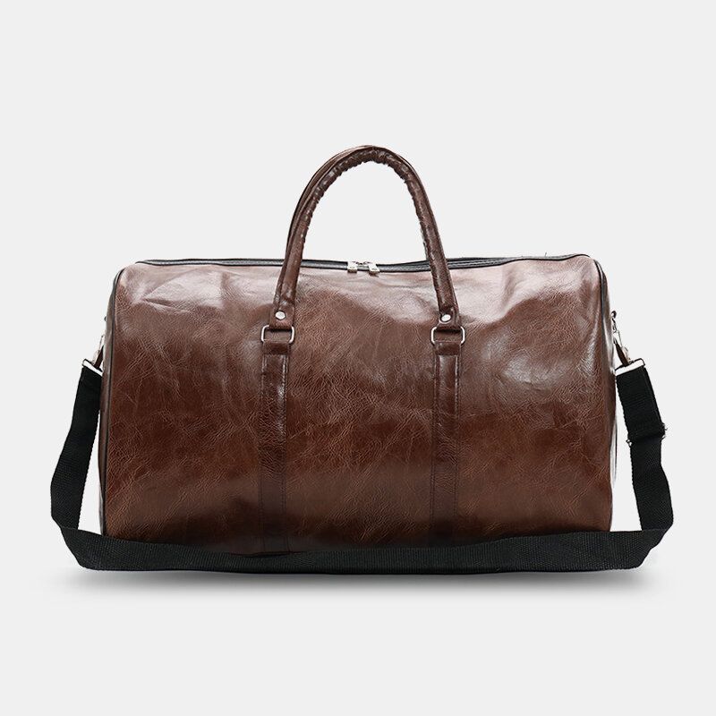 Damen Herren Leder Retro Große Kapazität Handtasche Business Gepäcktasche Umhängetasche Umhängetasche