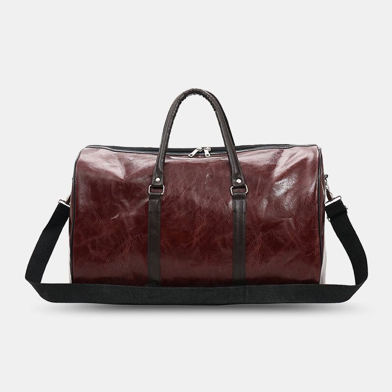 Damen Herren Leder Retro Große Kapazität Handtasche Business Gepäcktasche Umhängetasche Umhängetasche