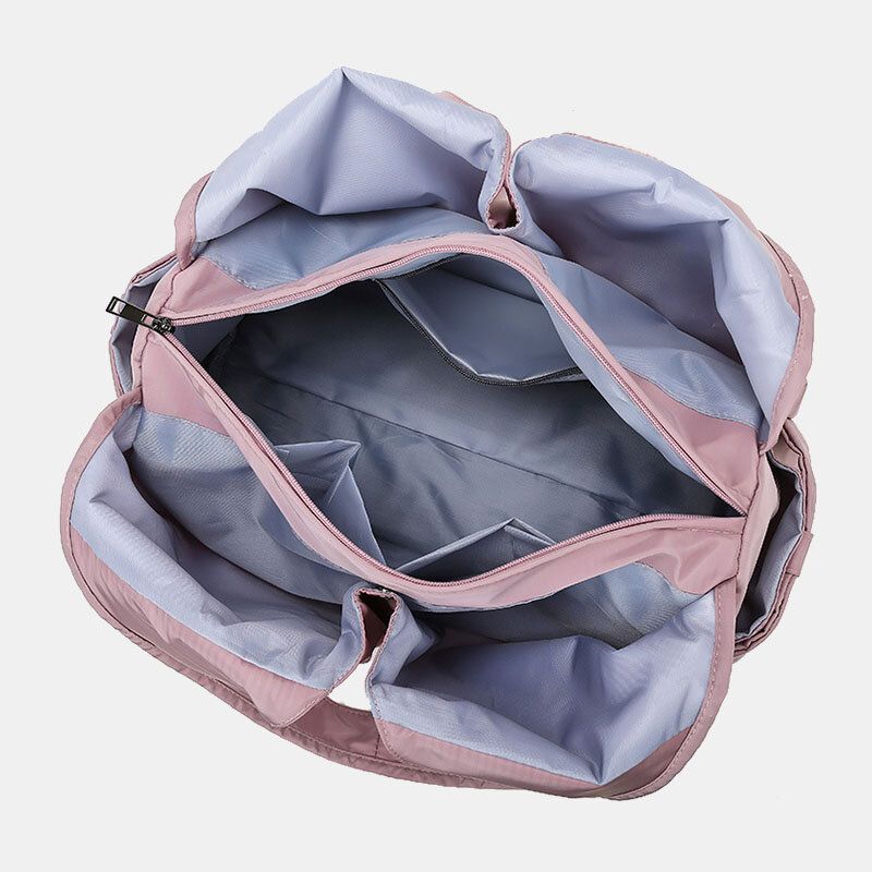 Damen Multi-fach Große Kapazität Wasserdichte Tote Handtasche Outdoor Lässige Reise Leichte Oxford Umhängetasche