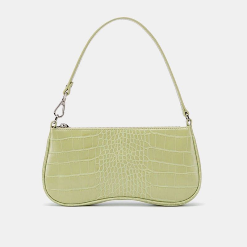 Damen Pu French Avocado Stick Bag Small Crowd Bag Vintage Crocodile Pattern Damen Bag One Shoulder French Underarm Bag Handtaschen