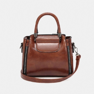 Damen Retro Große Kapazität Umhängetasche Handtasche Umhängetasche