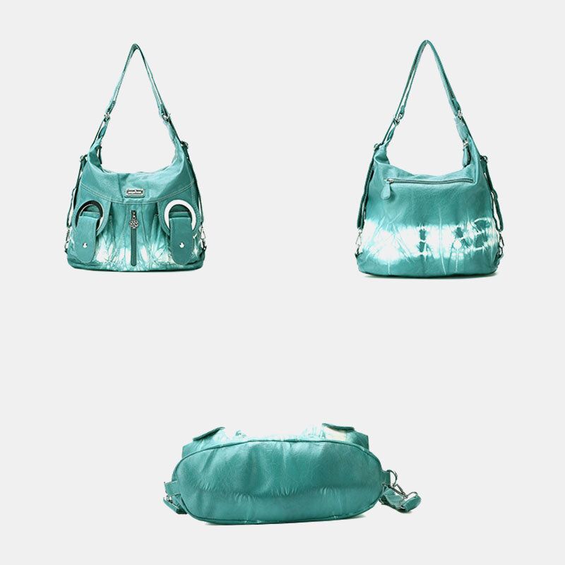 Damen Tie Dye Multi-carry Wasserdichte Umhängetasche Mit Großer Kapazität Umhängetasche Handtasche Rucksack