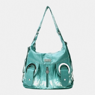 Damen Tie Dye Multi-carry Wasserdichte Umhängetasche Mit Großer Kapazität Umhängetasche Handtasche Rucksack