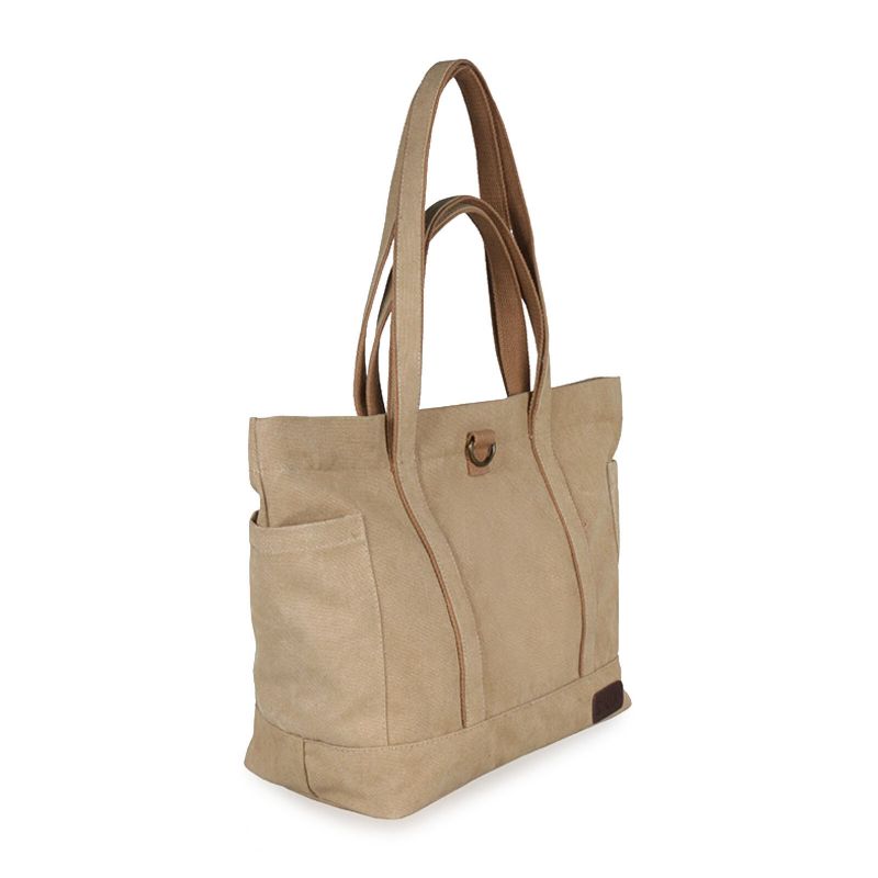 Frauen Canvas Casual Große Kapazität Mit Kleiner Tasche Tragetasche Tägliche Umhängetasche