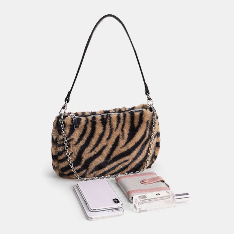 Frauen Fühlten Sich Weich Beiläufige Mode-leopard-muster-unterarm-mini-allgleiches-handtaschen-umhängetasche