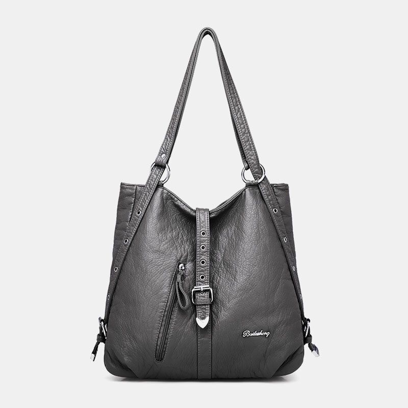 Frauen Kunstleder Große Kapazität Reisen Outdoor Arbeiten Multi-trage Umhängetasche Handtasche Rucksack