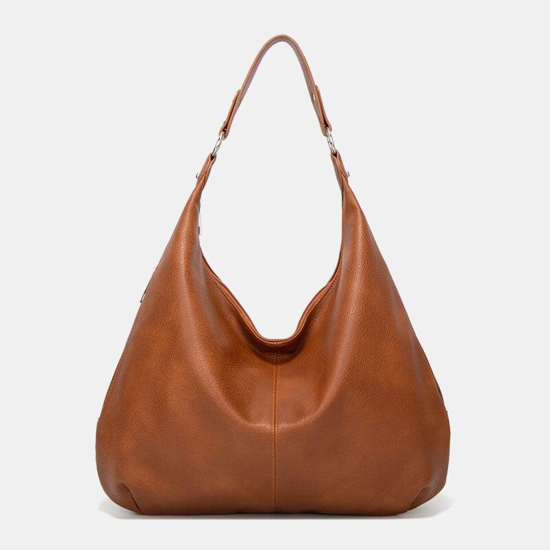 Frauen Pu-leder Große Kapazität Vintage Umhängetasche Handtasche Tote