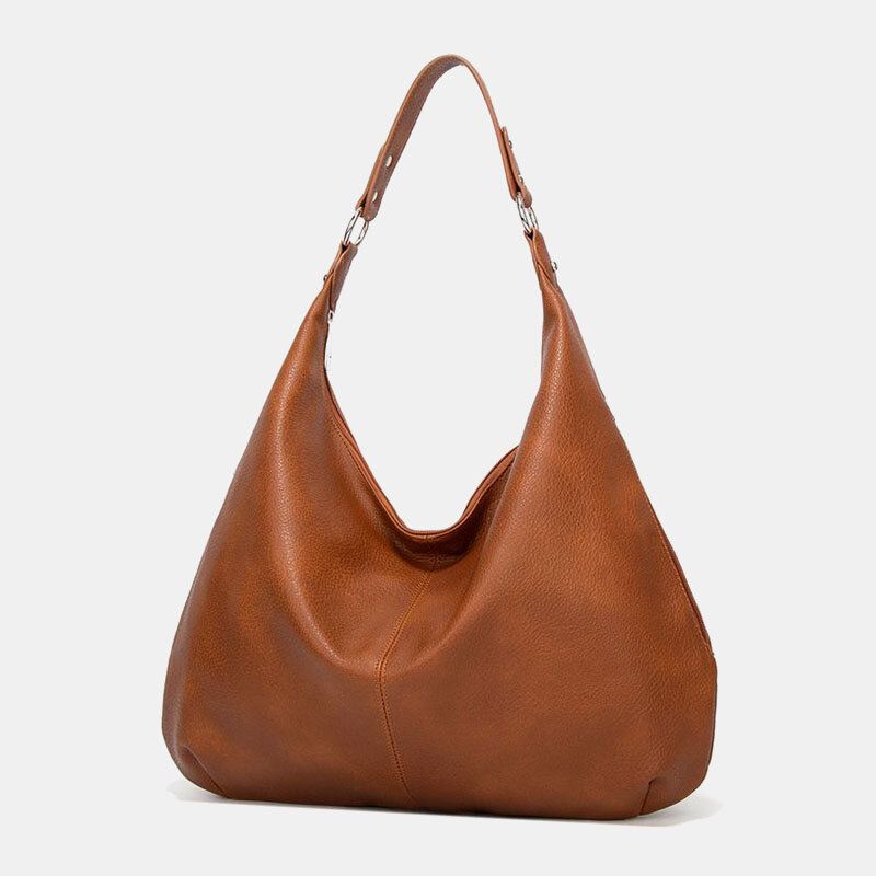 Frauen Pu-leder Große Kapazität Vintage Umhängetasche Handtasche Tote