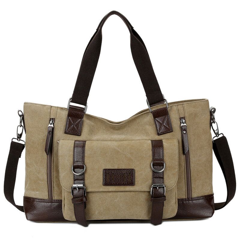 Herren Canvas Lässige Umhängetasche Handtasche Reisetasche