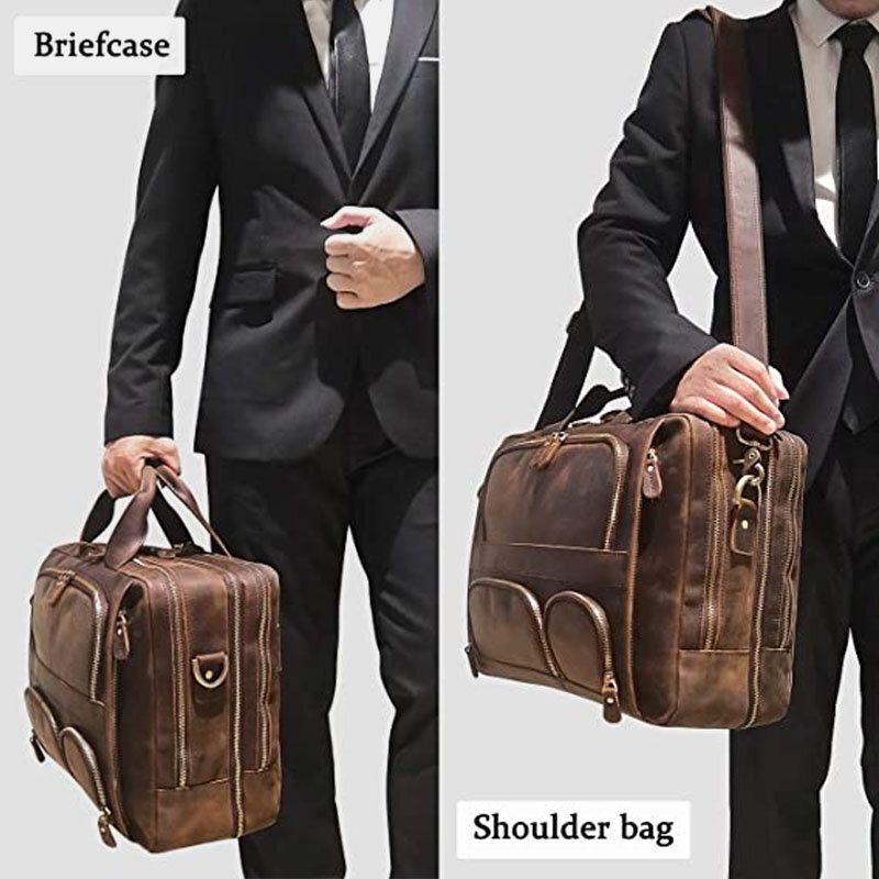 Herren Multifunktions Multi-pocket Wasserdicht 15.6 Zoll Laptoptasche Aktentasche Business Handtasche Umhängetasche Lehrertasche