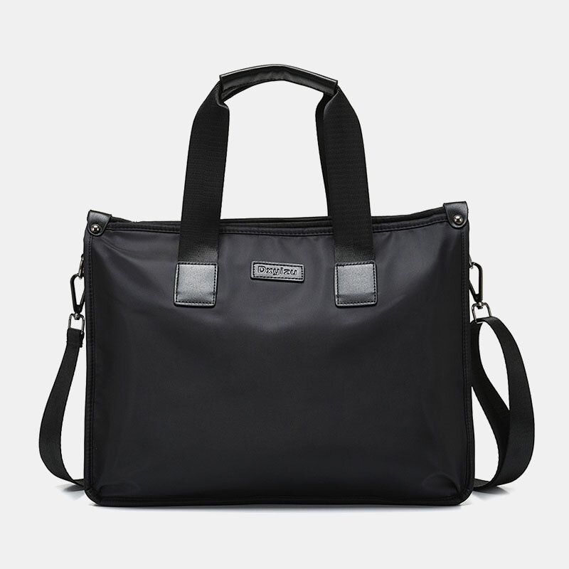 Herren Nylon Wasserdichte 14 Zoll Laptoptasche Mehrlagige Aktentaschen Handtasche Umhängetasche