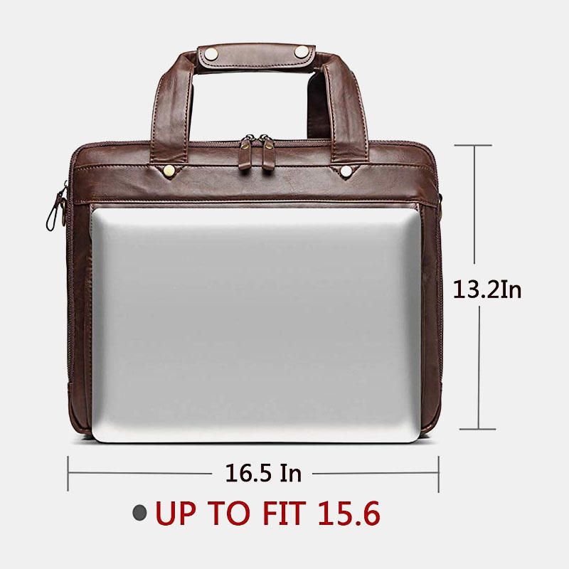 Herren Vintage Multi-pocket Messenger Bag Handtasche Umhängetasche Für Business