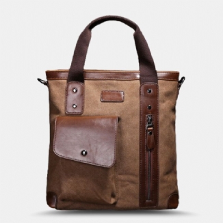 Männer Casual Wild Große Kapazität Handtasche Canvas 6.3 Zoll Handytasche Umhängetasche