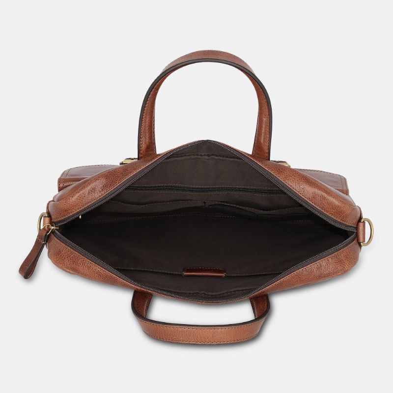 Männer Pu-leder Vintage Bussiness Vielseitige Multi-taschen Lehrertasche Aktentasche Multifunktions-umhängetasche Handtasche