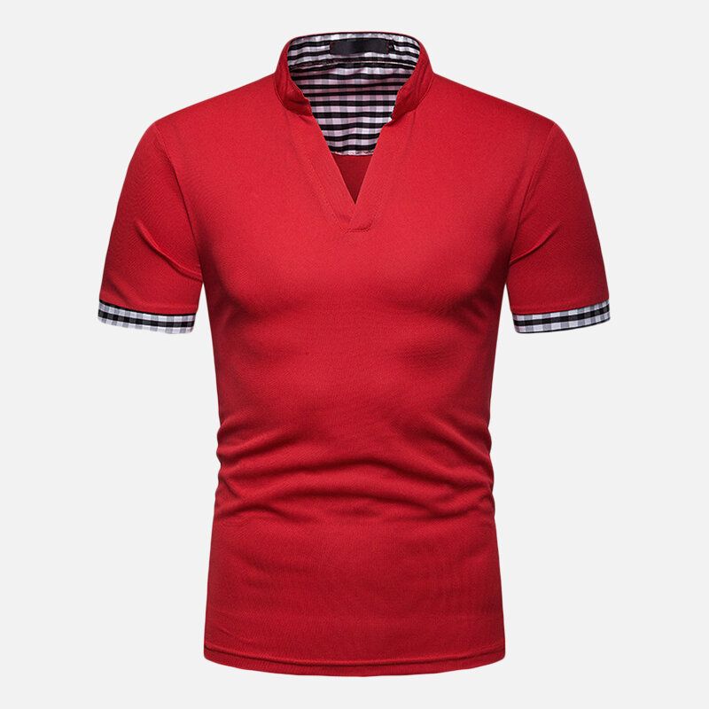 Herren-golfshirts Mit V-ausschnitt