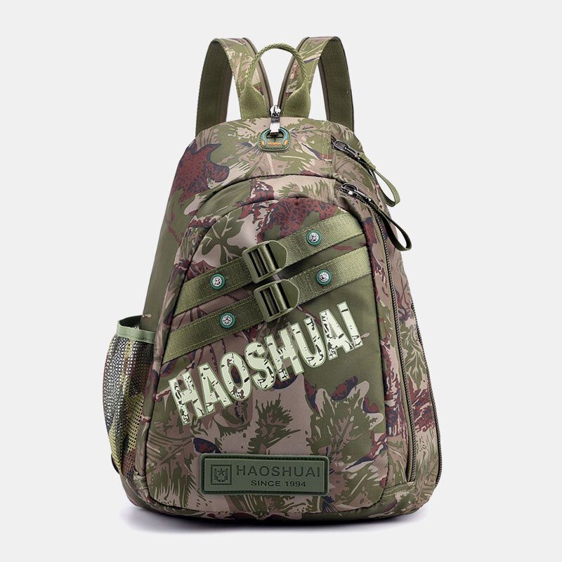 Herren Camouflage Multifunktionale Wasserdichte Sport-brusttasche Mit Großer Kapazität Umhängetasche Umhängetasche Rucksack