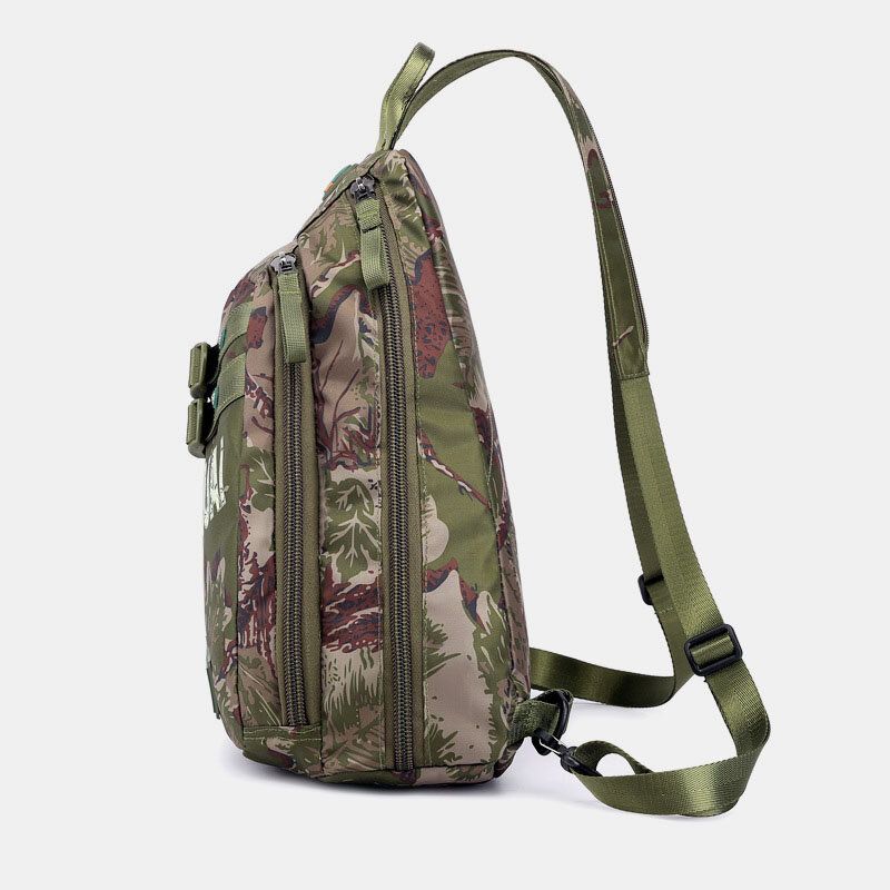 Herren Camouflage Multifunktionale Wasserdichte Sport-brusttasche Mit Großer Kapazität Umhängetasche Umhängetasche Rucksack