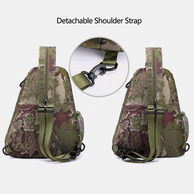 Herren Camouflage Multifunktionale Wasserdichte Sport-brusttasche Mit Großer Kapazität Umhängetasche Umhängetasche Rucksack