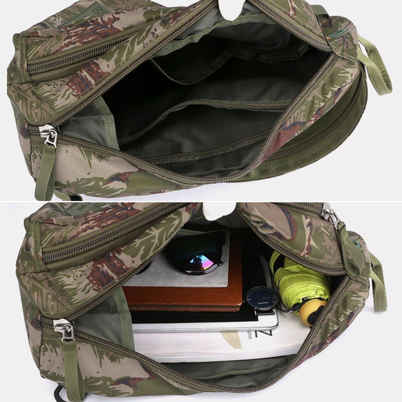 Herren Camouflage Multifunktionale Wasserdichte Sport-brusttasche Mit Großer Kapazität Umhängetasche Umhängetasche Rucksack