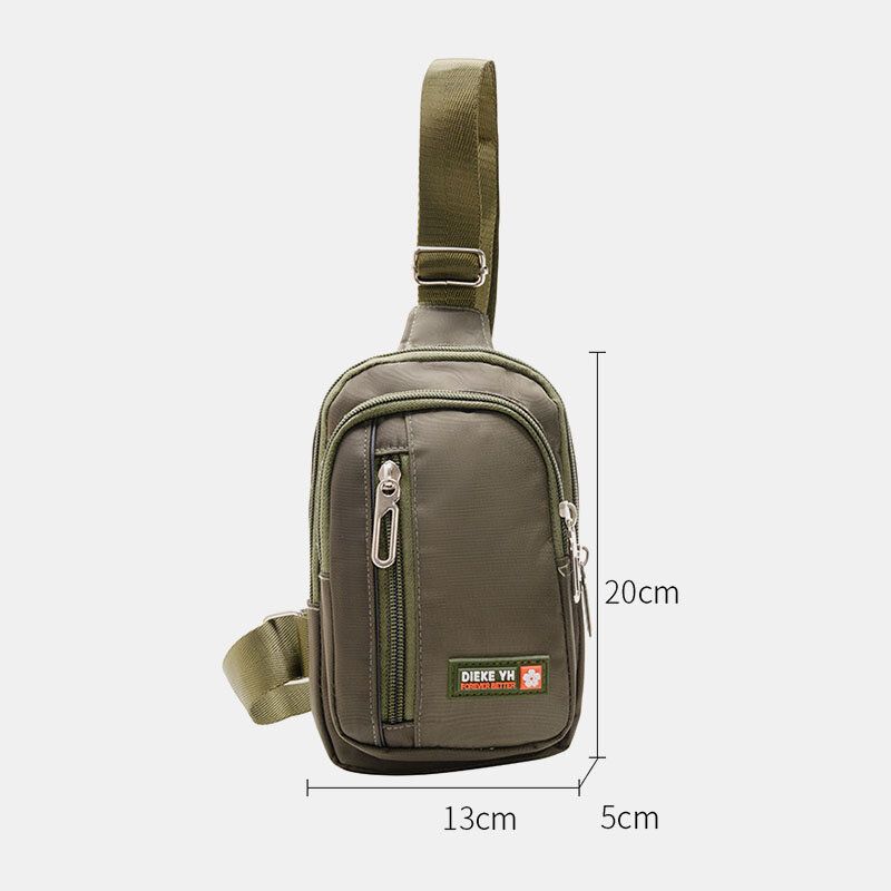 Herren Nylon Sport Multi-pocket Crossbody Bag Chest Bag Sling Bag