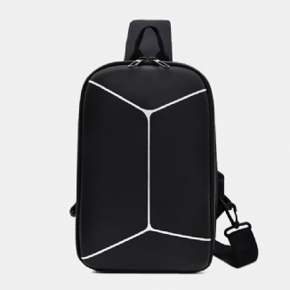 Herren Nylon Usb-lade Lässige Outdoor Kurze Brusttasche Umhängetasche