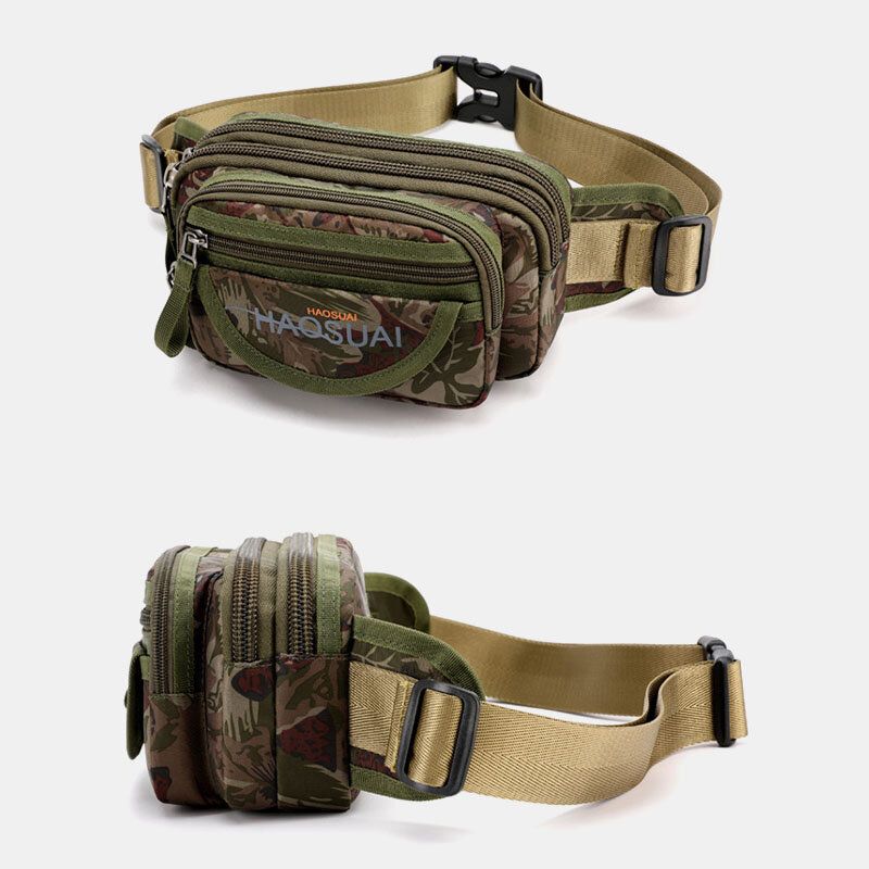 Herren Wasserdichte Multi-pocket Camouflage Outdoor Brusttasche Gürteltasche Sling Bag