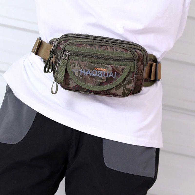 Herren Wasserdichte Multi-pocket Camouflage Outdoor Brusttasche Gürteltasche Sling Bag