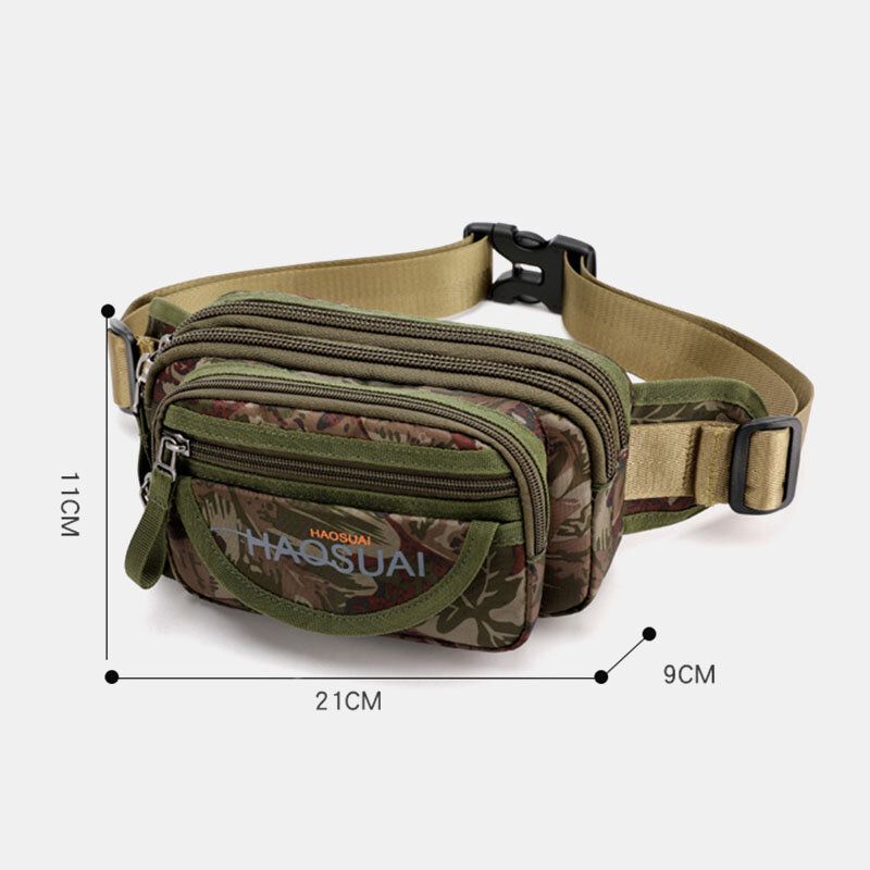 Herren Wasserdichte Multi-pocket Camouflage Outdoor Brusttasche Gürteltasche Sling Bag