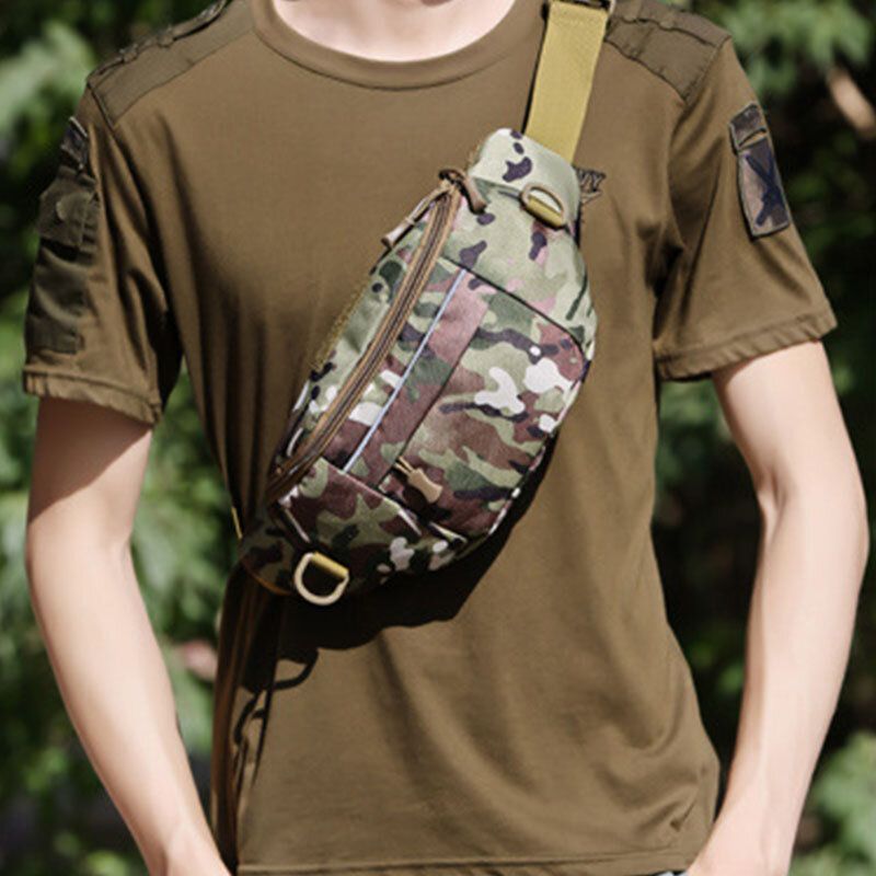 Männer Camouflage Multi-carry Tactical Travel Sport Reiten Gürteltasche Umhängetasche Brusttasche