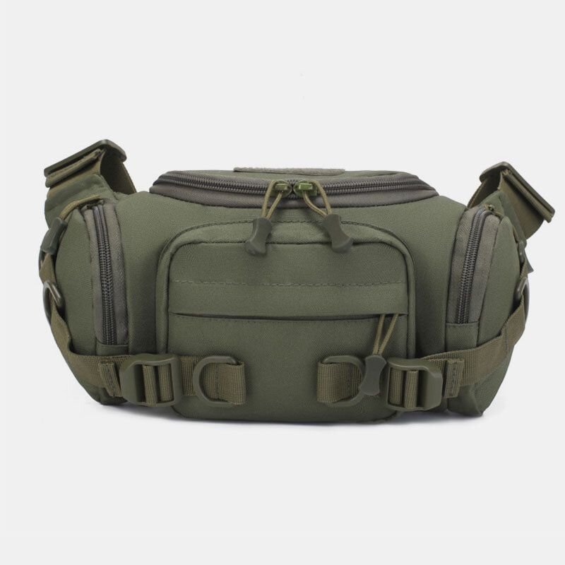 Männer Canvas Camouflage Outdoor Taktischer Sport Reiten Gürteltasche Umhängetasche Brusttasche