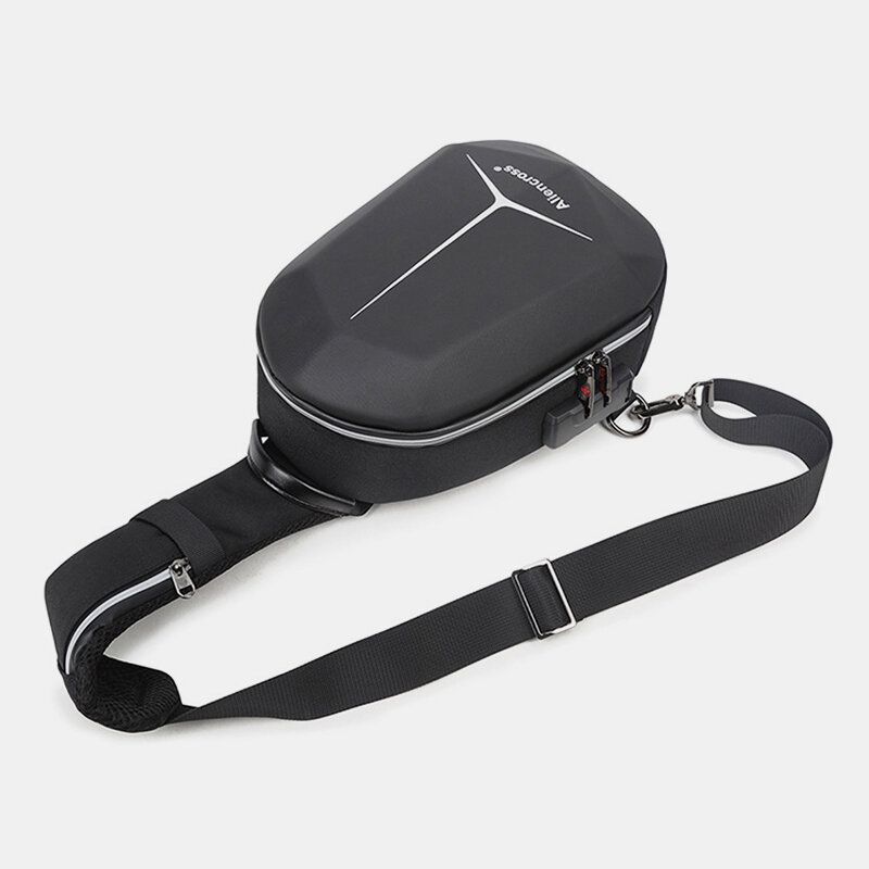 Männer Große Kapazität Usb-aufladung Mehrschichtige Wasserdichte Umhängetasche Brusttasche Sling Bag