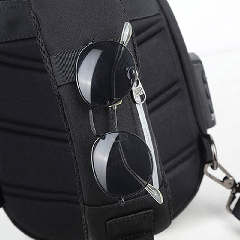 Männer Große Kapazität Usb-aufladung Mehrschichtige Wasserdichte Umhängetasche Brusttasche Sling Bag