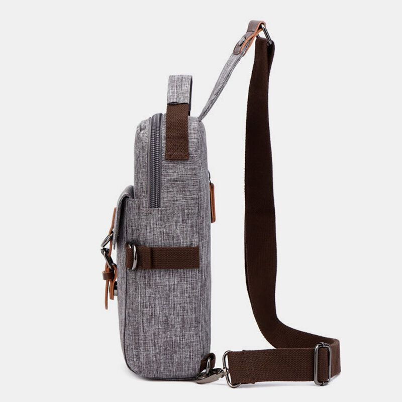 Männer Große Kapazität Wasserdicht Anti-diebstahl Outdoor Casual Umhängetaschen Brusttasche Umhängetasche