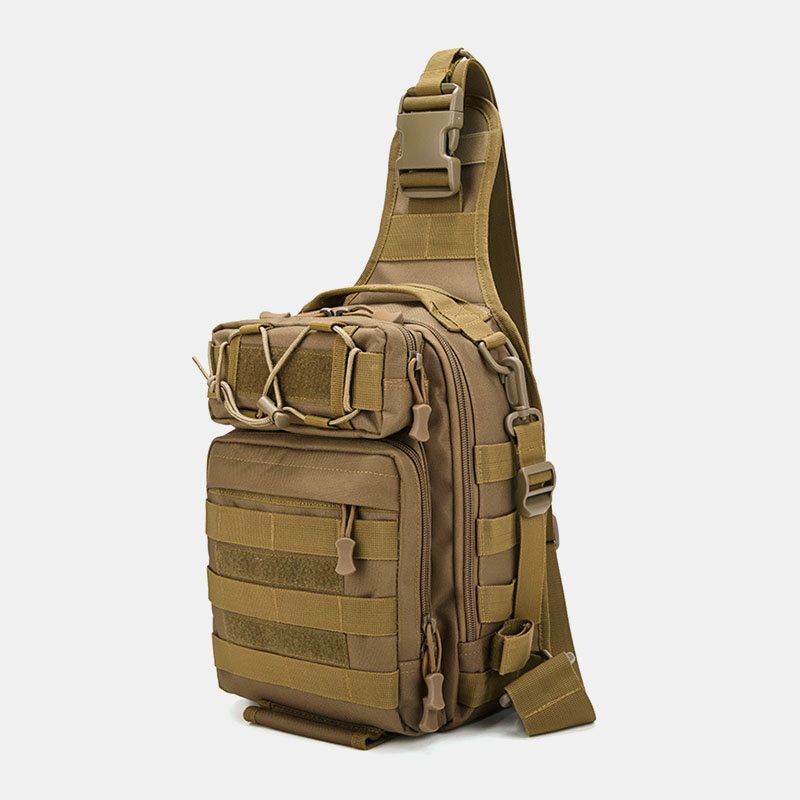 Männer Nylon Camouflage Multifunktions Große Kapazität Outdoor Angeln Umhängetaschen Brusttasche Taktische Tasche