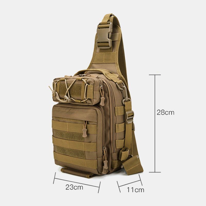 Männer Nylon Camouflage Multifunktions Große Kapazität Outdoor Angeln Umhängetaschen Brusttasche Taktische Tasche