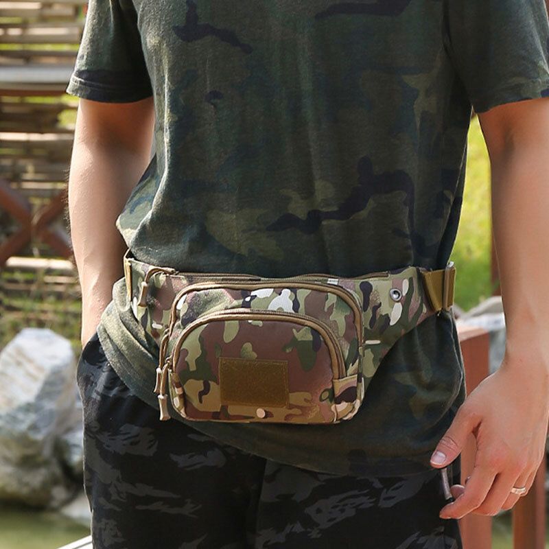 Männer Nylon Multi-carry Multi-pocket Outdoor Tactical Camouflage Reiten Gürteltasche Umhängetasche Brusttasche