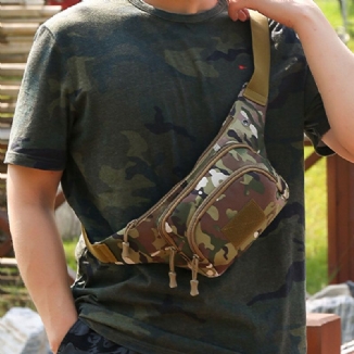 Männer Nylon Multi-carry Multi-pocket Outdoor Tactical Camouflage Reiten Gürteltasche Umhängetasche Brusttasche